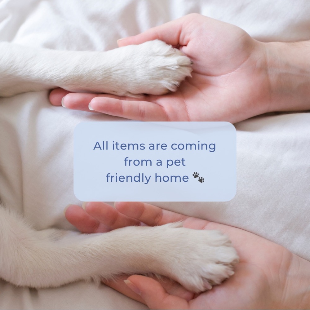 All items are coming from a cat and dog friendly home